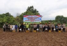Polres Bengkulu Utara Ikuti Zoom Meeting dan Tanam Raya Jagung Serentak Kuartal I Dukung Ketahanan Pangan Nasional