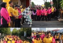 Ribuan Langkah Kebersamaan! Polres Bengkulu Utara Semarakkan Hari Bhayangkara ke-80